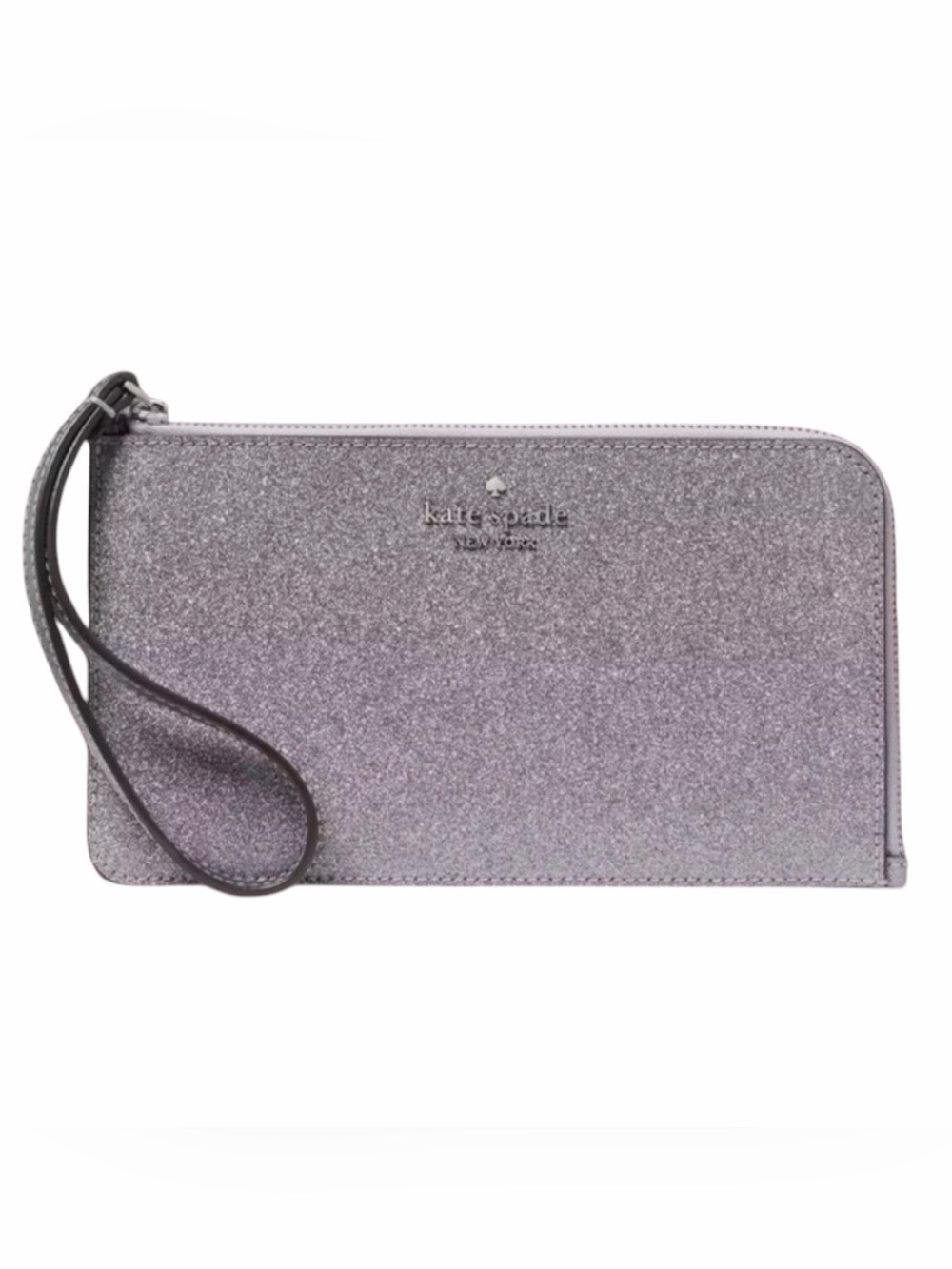 Kate Spade Lucy Glitter Medium L- Zip Wristlet in Candied Flowers